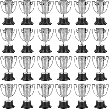 PATIKIL Mini Trophies, Award Trophy Cups Plastic Small Trophies Award for Sports Tournament Competitions Party Favors