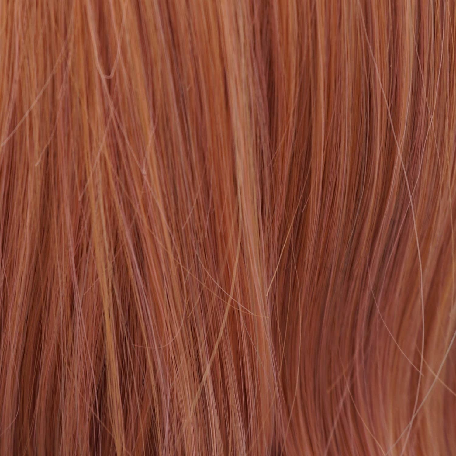 Hair Synthetic Lace Front Wig Straight Super Long 24inch Pink and Rose Golden Mix Heavy Density Heat Resistant Realistic Wig