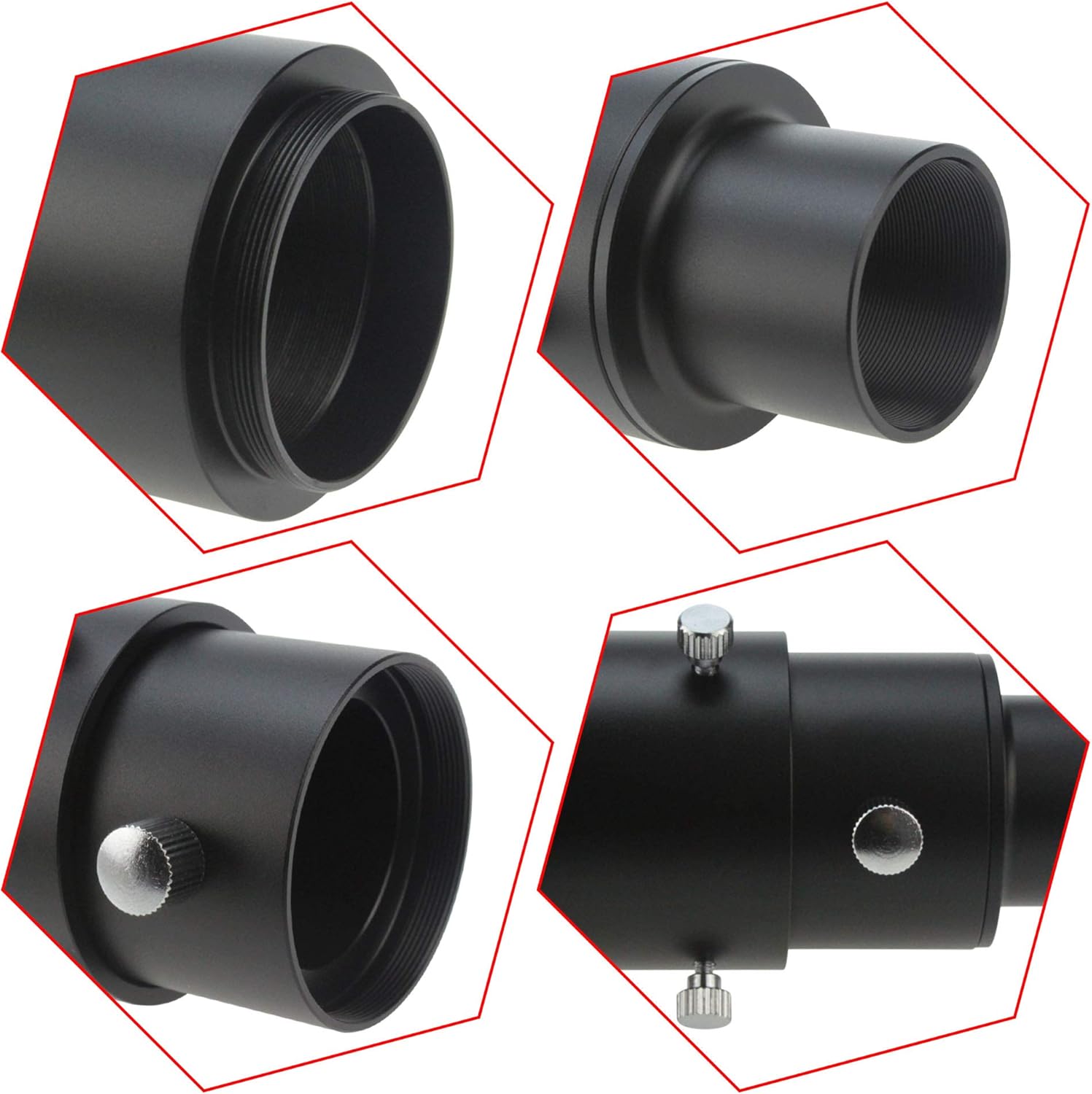 Best Deal 🛒 Alstar 1.25 Extendable Camera Adapter - for Either Prime-focus Or Eyepiece-projection Astrophotography with Refractors or Reflector Telescopes - Threaded for Standard 1.25inch Astronomy Filters