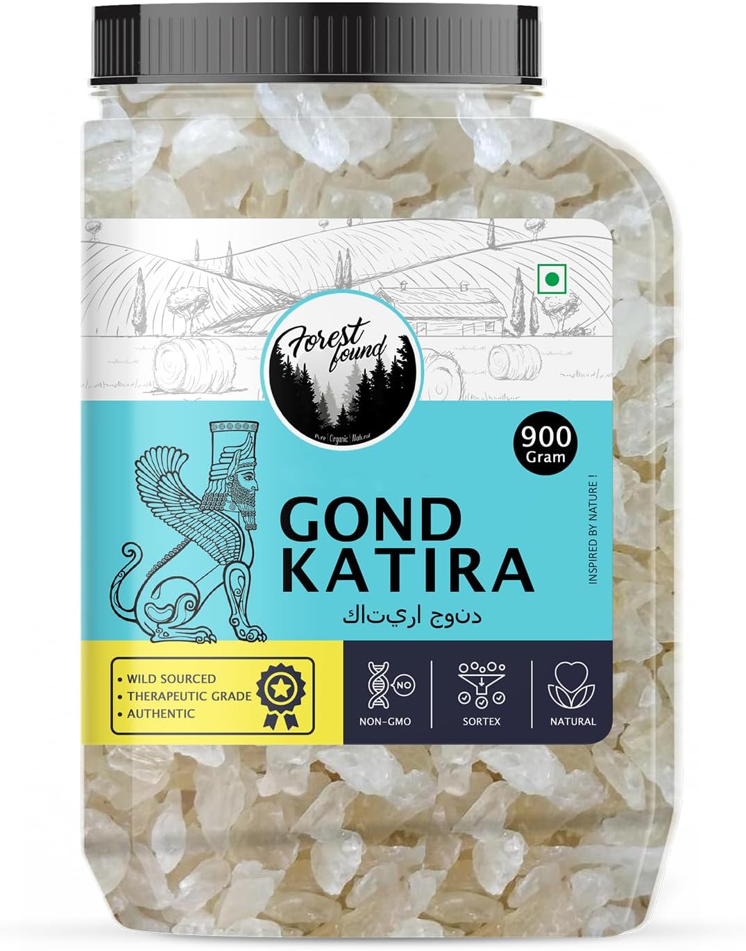 - Forest Found Wild Gond Katira 900g | Natural Tragacanth Gum | Edible Gum for Cooling Properties for Summer Drinks, Desserts & Shakes | Body Cooling Ayurvedic Superfood