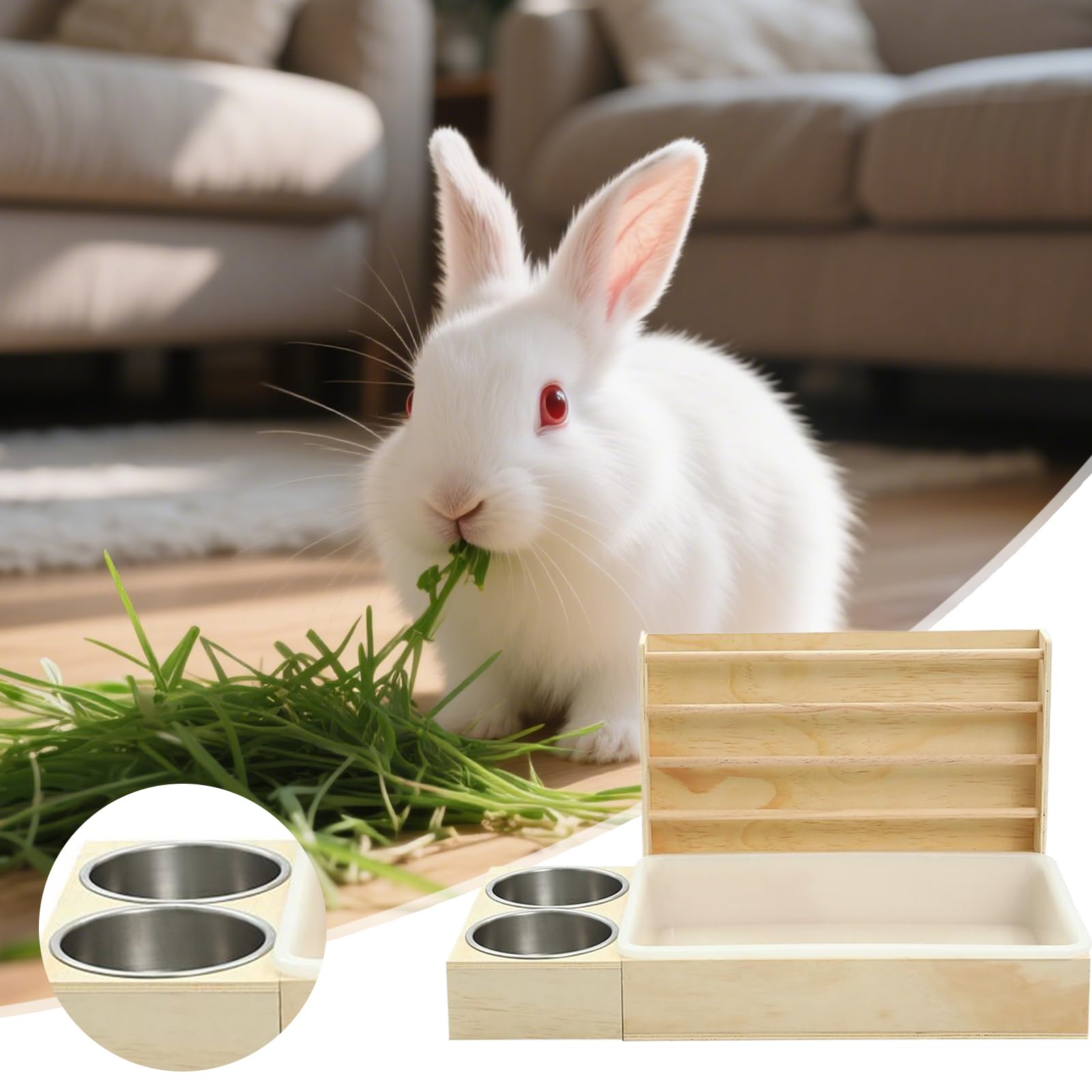 De Heno De Madera con De Y Boles | Portahenos Dispensador Antiderroche Multifuncion Para Jaulas De Roedores Y Mascotas Pequeñas