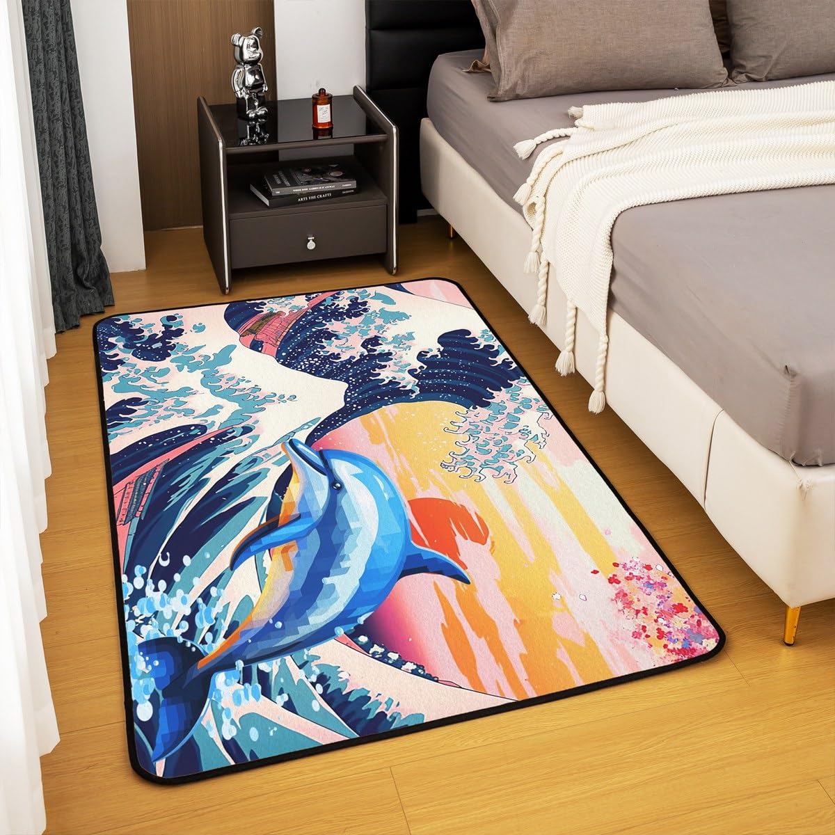 Amazon.com: Japanese Ukiyo-e Area Rug 3x5 for Bedroom Playroom