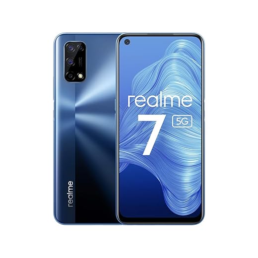 realme 7 5G Smartphone, Display ultra fluido a 120Hz, 48MP+16MP Quad Fotocamera, 6.5 Pollici Android Cellulari, 5000mAh Batteria, Ricarica rapida da 30W, Dual SIM, NFC, 8GB + 128GB, Blu