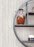 Vista 3 de Scott Living Brixton Plank - Papel pintado autoadhesivo color blanco