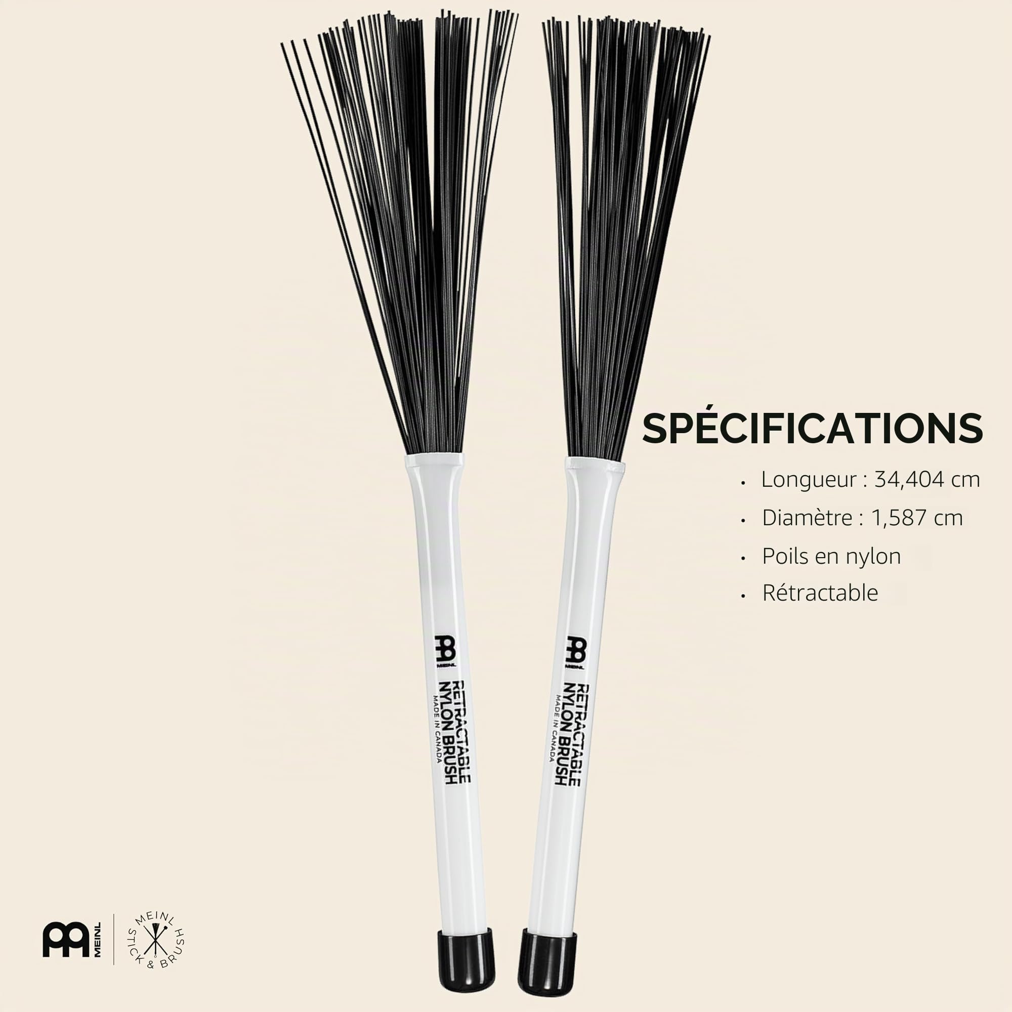 Meinl SB304 Retractable Nylon Brush