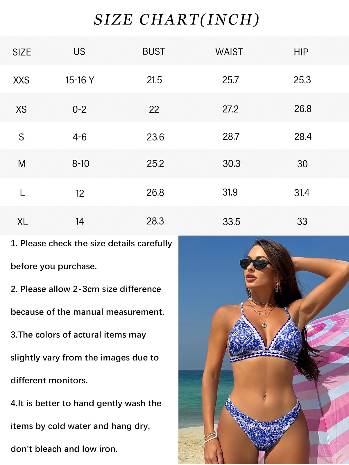 BIKINX Costumi da bagno da donna perizoma bikini set per le donne triangolo due pezzi costumi da bagno cravatta indietro nuoto top