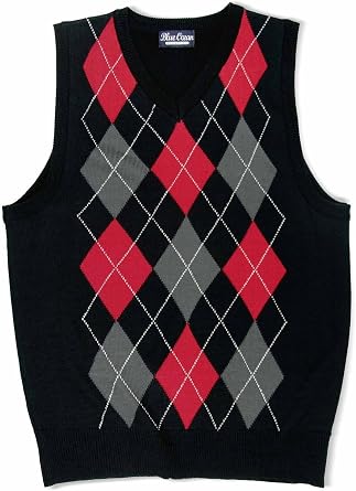 Blue Ocean Kids Argyle Sweater Vest
