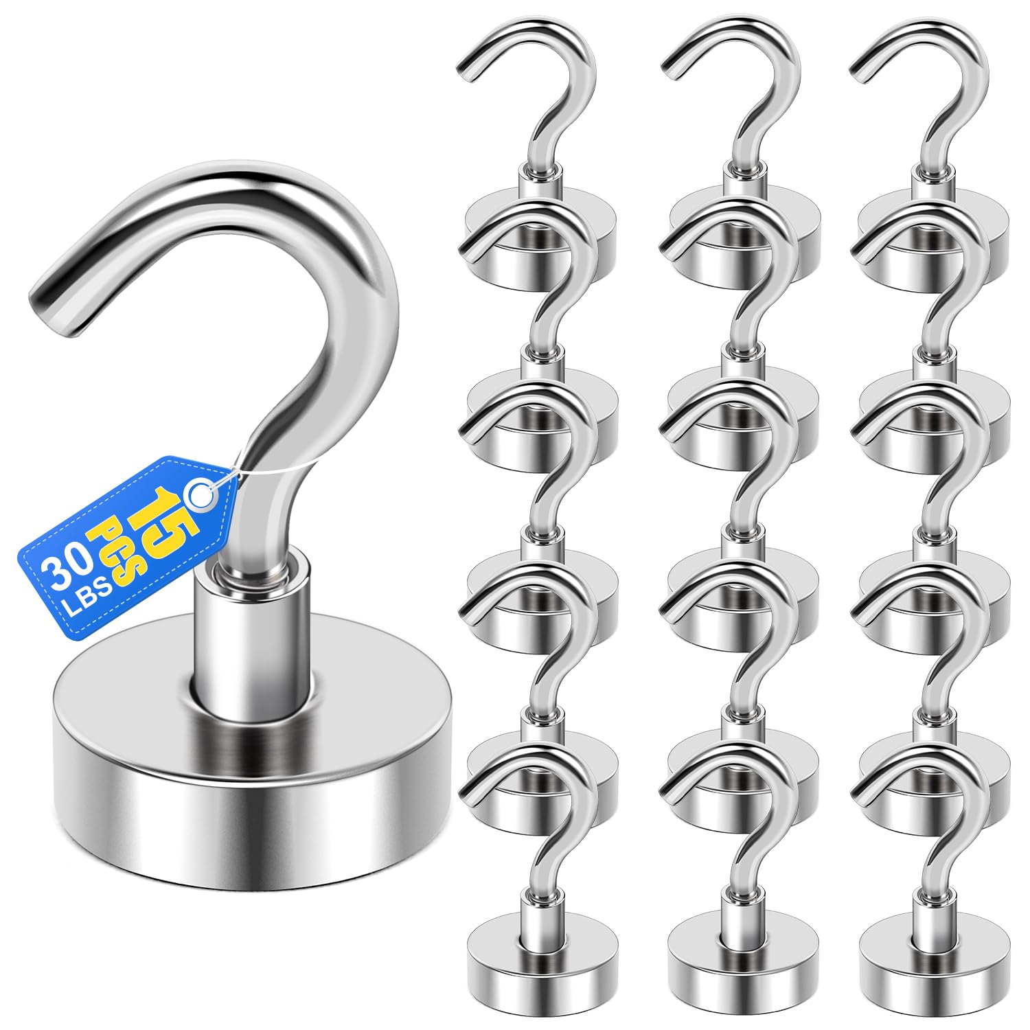 LOVIMAG Magnetic Hooks for Cruise Essentials 2026 Cabins Door 15 Pack-30LBS