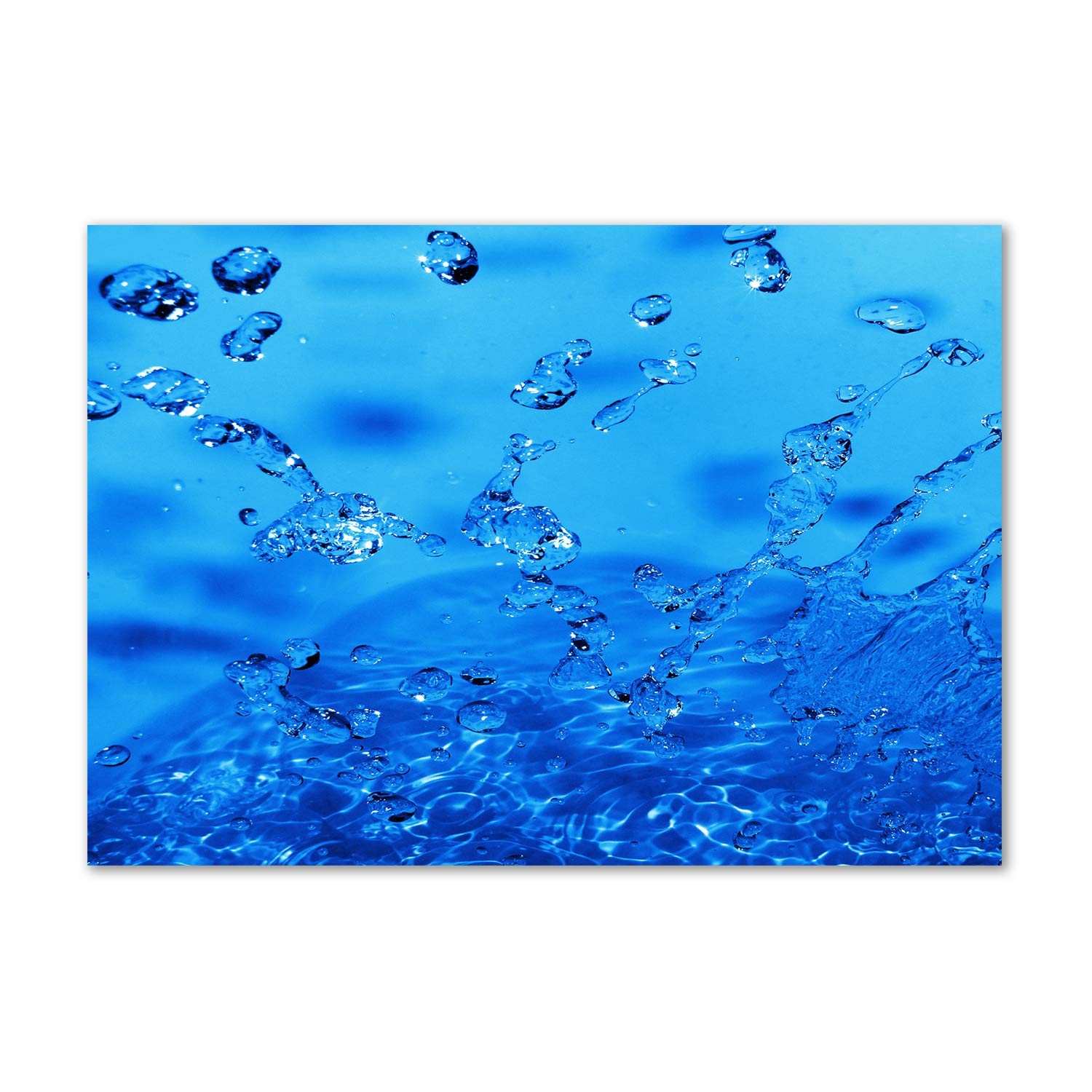 Image sur verre plastique Tulup tableau bleu anti-humidité