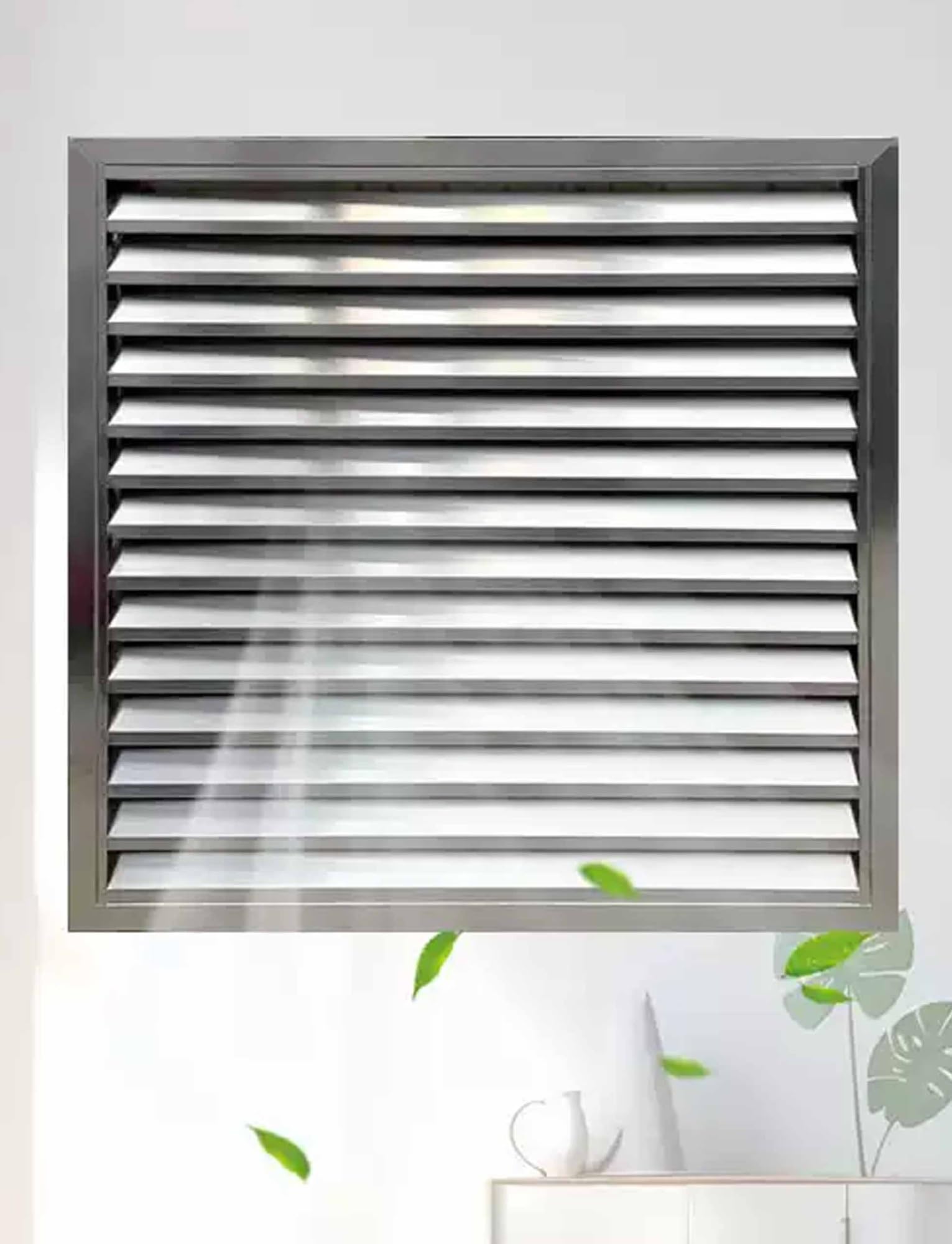 Generico Griglia di Ventilazione Regolabile per Un Controllo ottimale del Flusso d'Aria - Installazione a Parete e a soffitto, Accessorio HVAC Durevole per Una Migliore qualità dell'Aria Interna