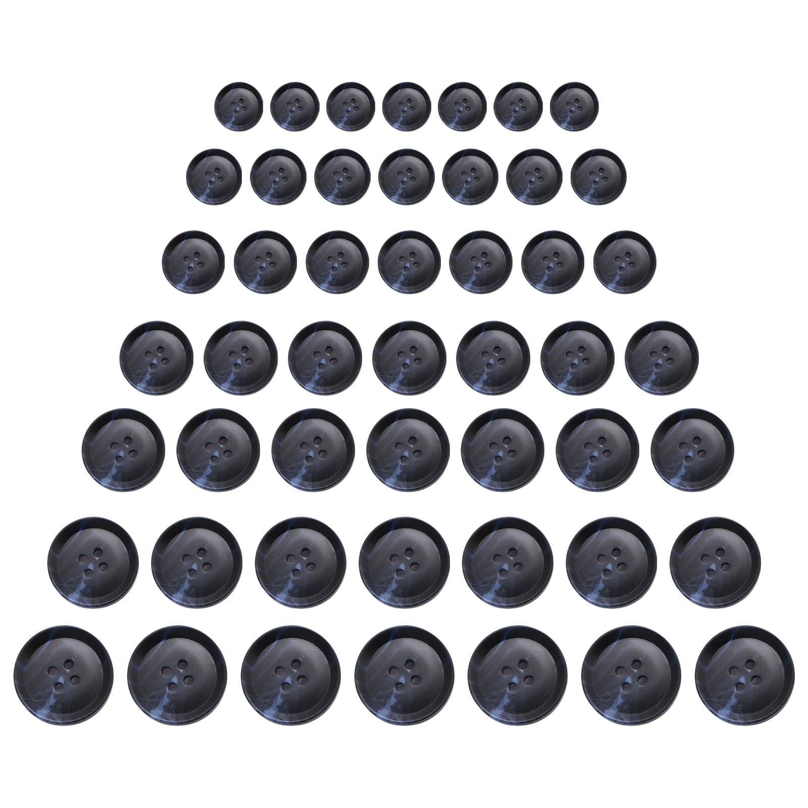 Tsophreniq 70 Pcs Resin Buttons Sewing Buttons Coat Craft Round 4 Holes for Projects