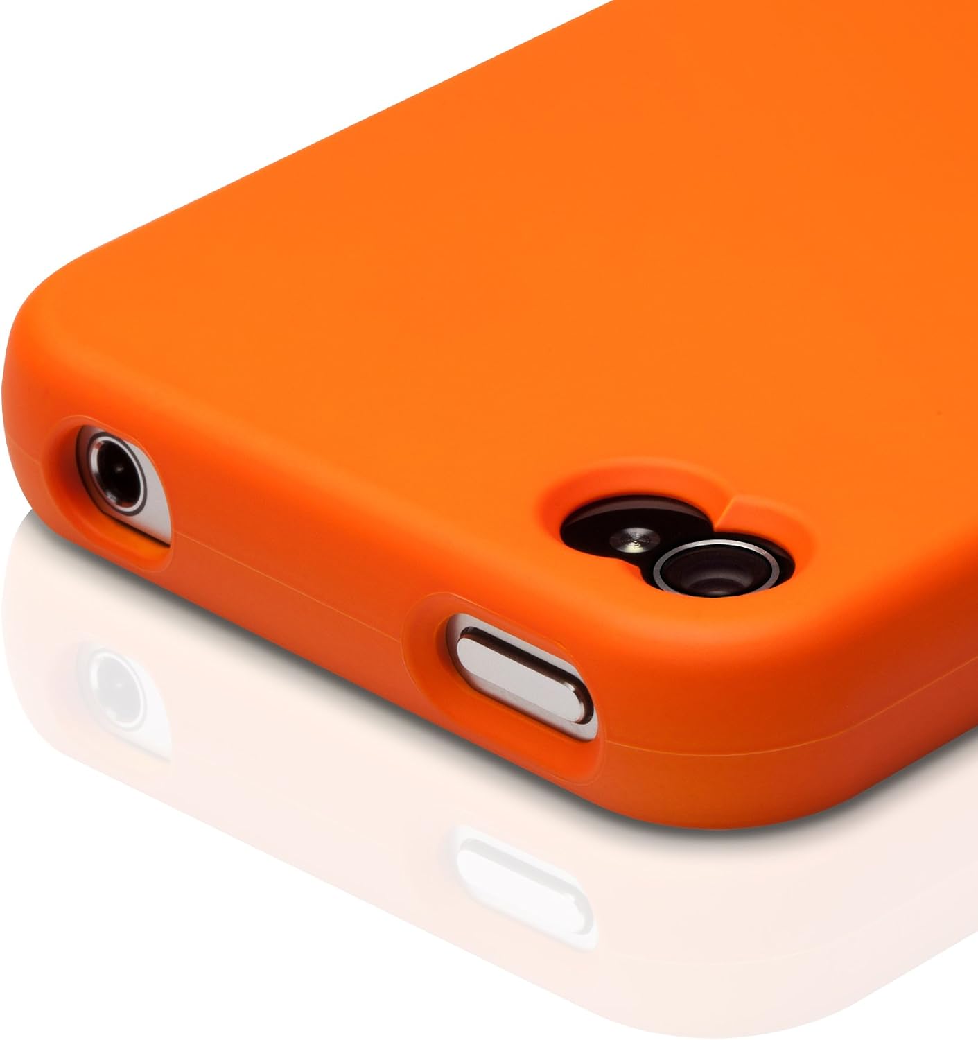 elago S4 Glide Case for AT&T, Sprint and Verizon iPhone 4/4S - eco Friendly Packaging (Orange+Metallic Dark Grey)
