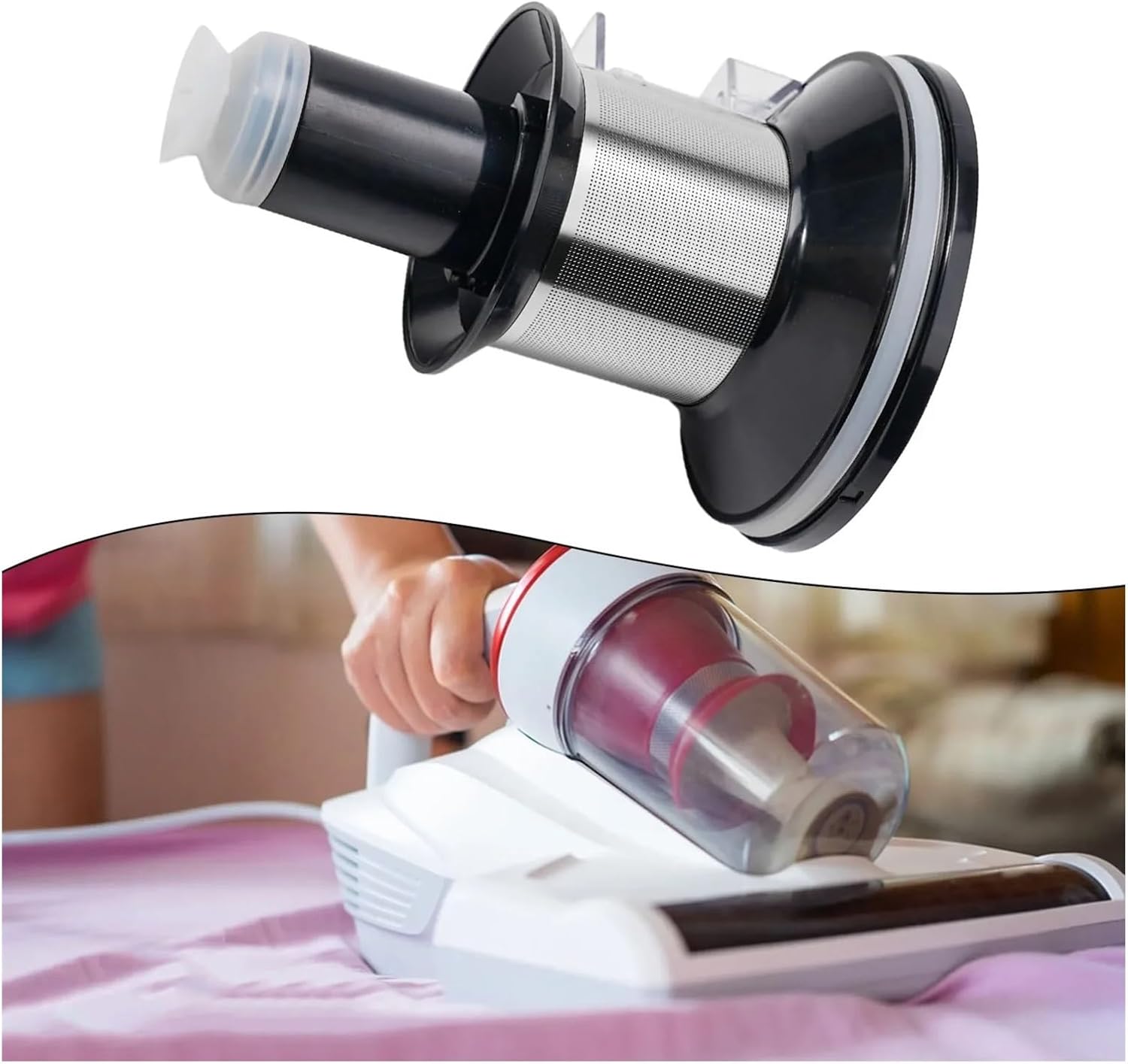 Handheld Vacuum Cleaner Dust Cup Filter Accessories,Compatible for Proscenic P10 P11,Vacuum Cleaner Replacement Parts(B)