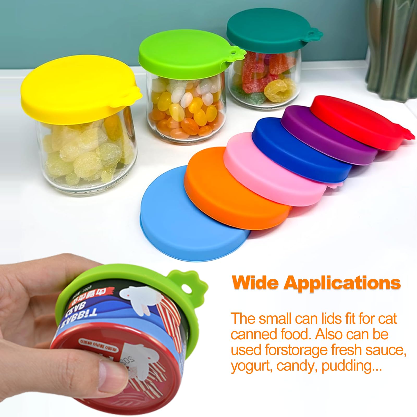 Couvercles Silicone Universels Pour Boîtes, Canettes & Bocaux – Lot Écologique Sans BPA – Lavables & Réutilisables