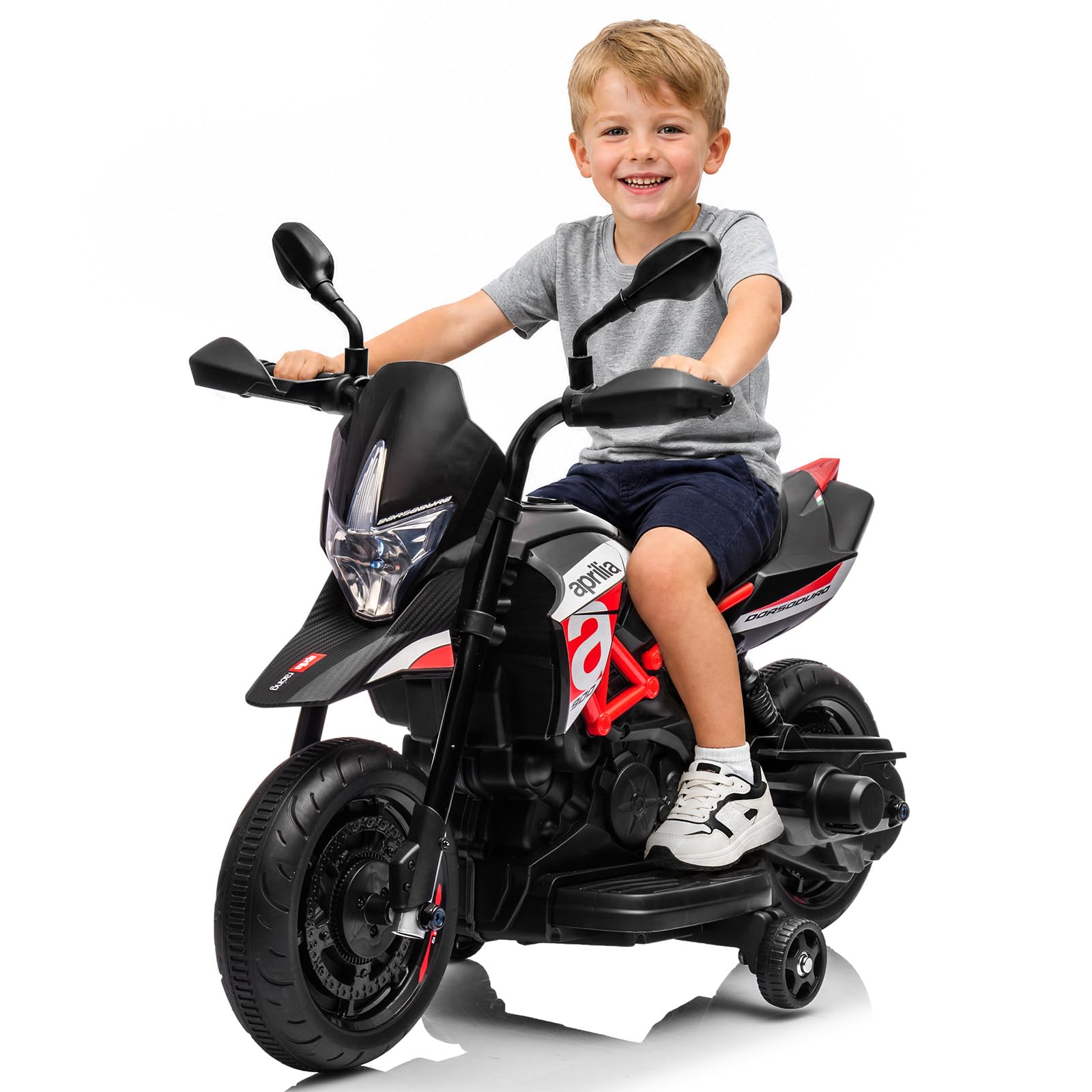 6V Toddler Electric Dirt Bike Motorcycle,Ride on Toy for Kids 3-5