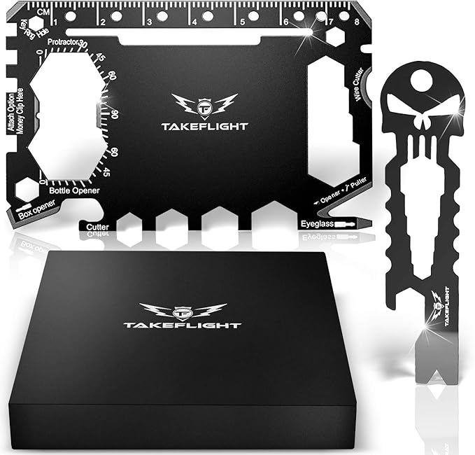 Credit Card Tool Gift Set Tactical Pocket Tool Gadgets for Men EDC