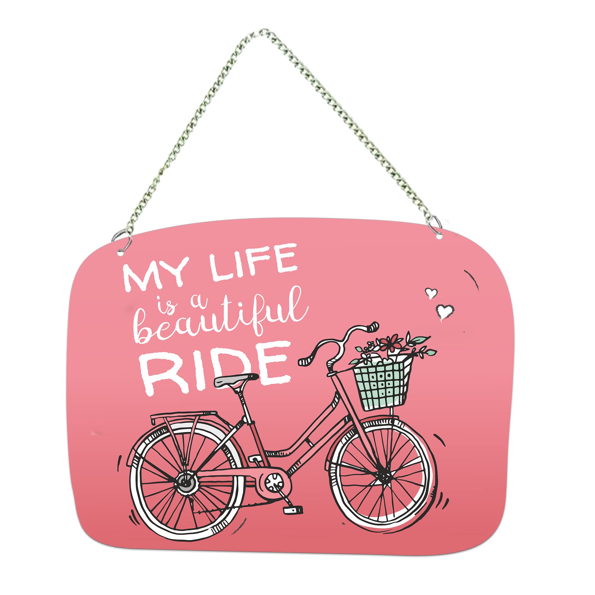 Artvibes Beautiful Ride Quote Wall Hanger for Home|Office|Living Room|Gift, Wall Decoration (WH_5505N)