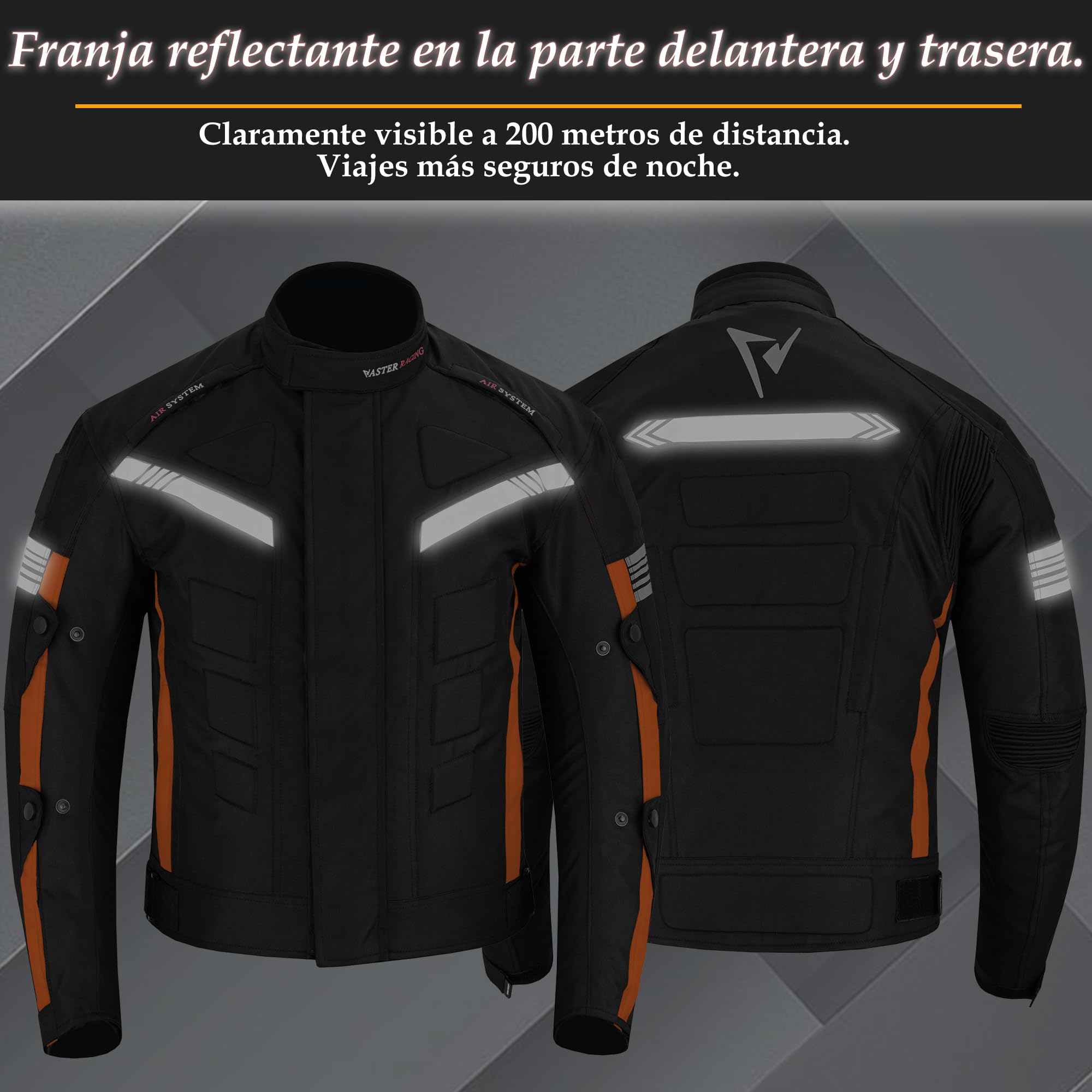 Giacca da moto impermeabile CE Armor Cordura, attrezzatura di protezione antivento, protezione integrale
