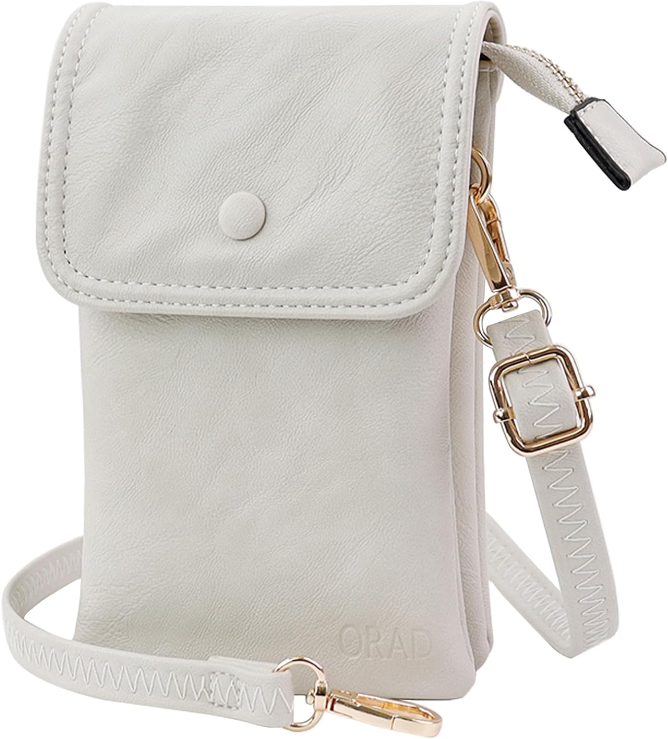ORAD Small Crossbody Bags for Women Leather Cell Phone Bag Wallet Purses Adjustable Strap with Credit Card Slots