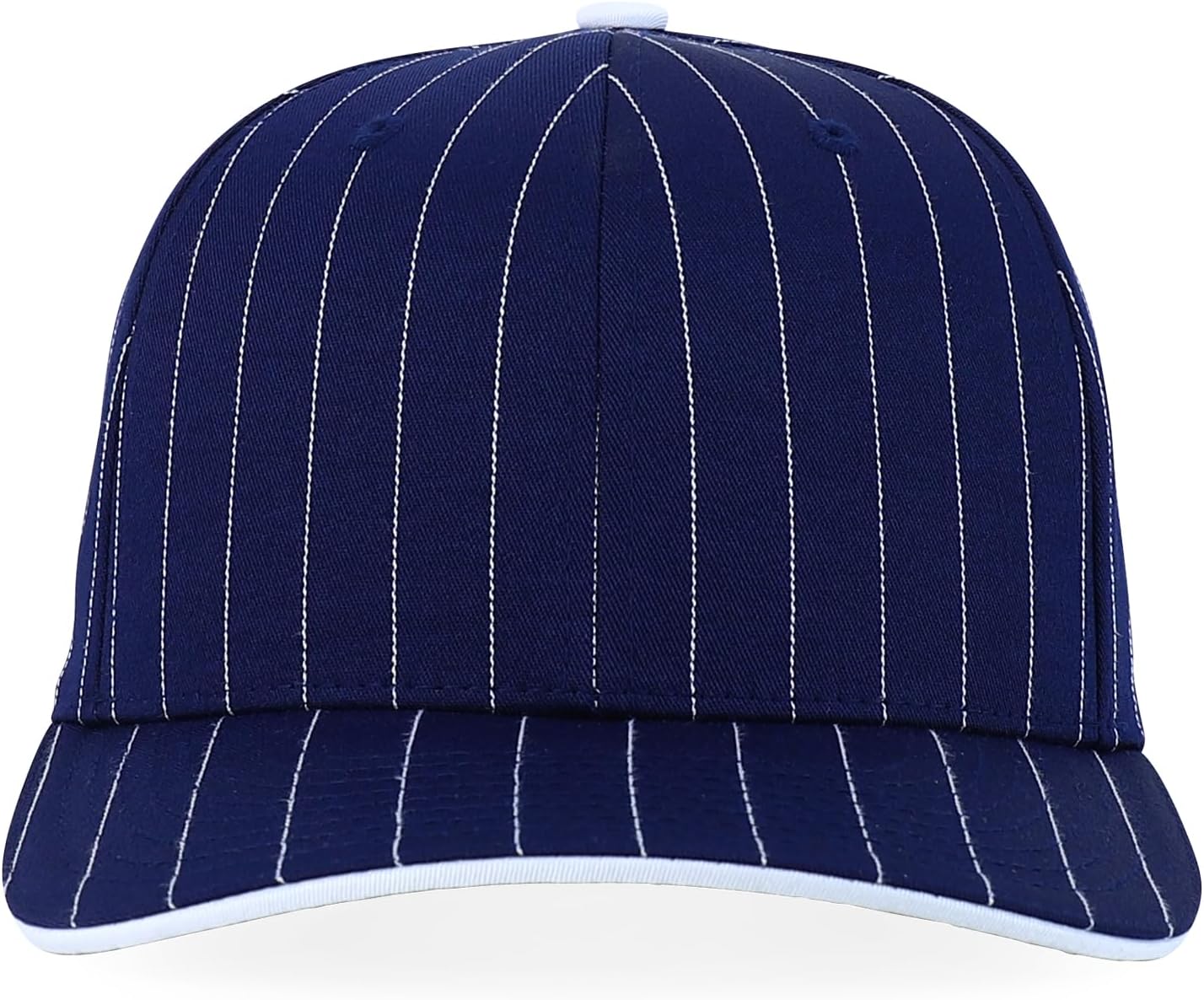 Trendy Apparel Shop 6 Panel Structured Pinstripe Snapback Baseball Cap