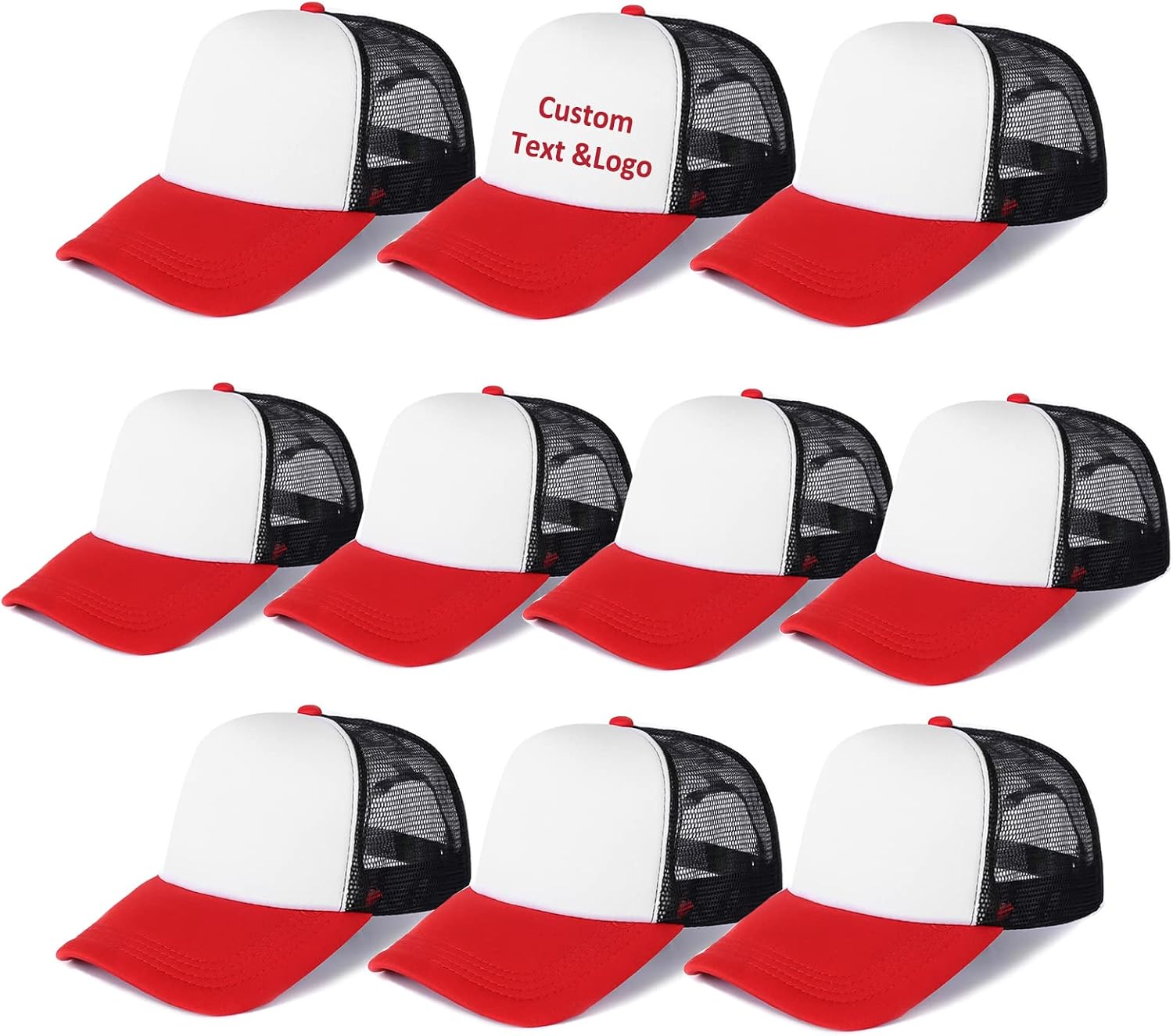Ultrafun Unisex Sublimation Blank Mesh Baseball Cap Polyester Mesh Trucker Hat
