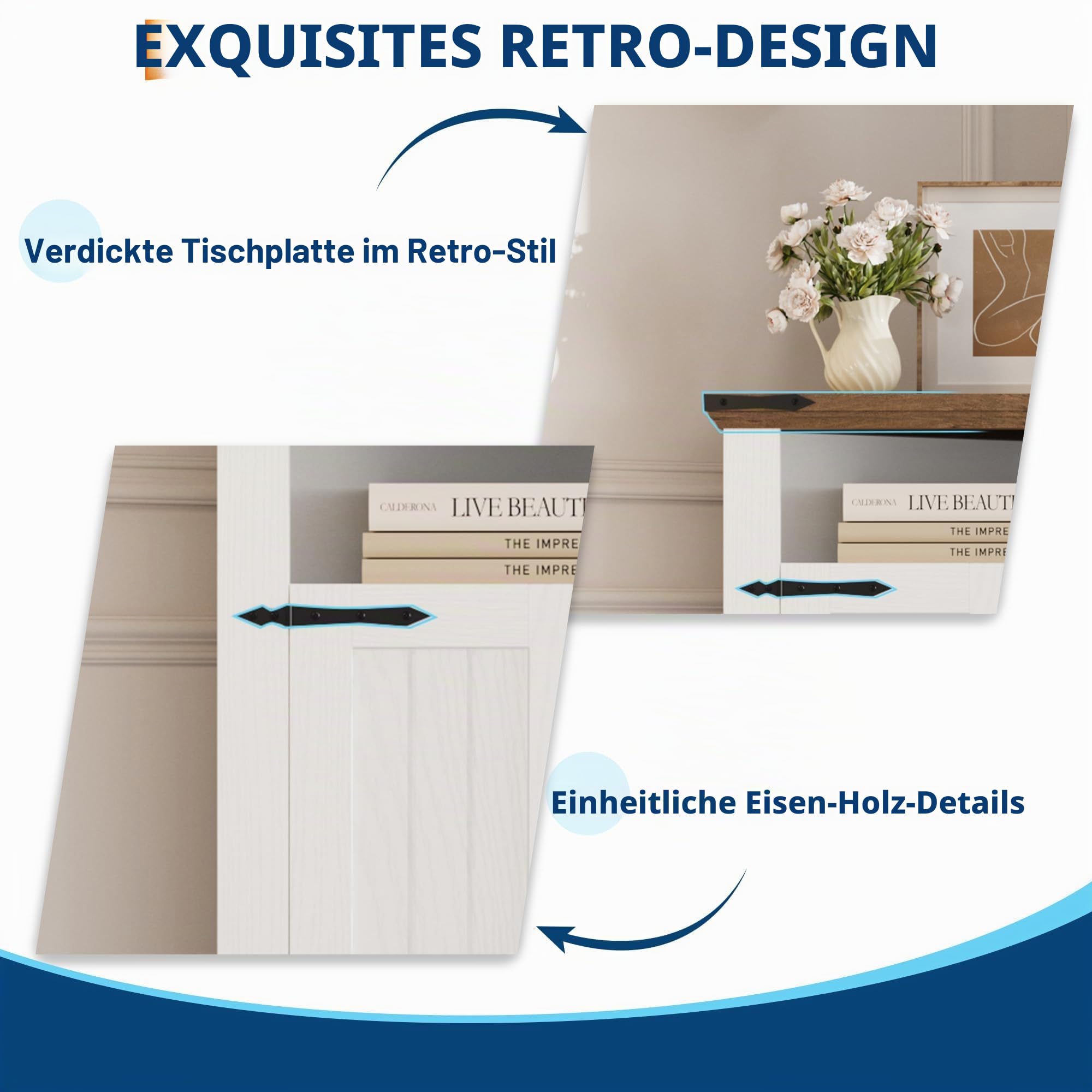 Kompakter Eckschrank Für Badezimmer, Modernes Badmöbel Mit Türen Aus Holz, Vielseitig Einsetzbar Als Badschrank, Küchenschrank Wohnzimmerregal, Möbel 56×38×82 h cm, Weiß