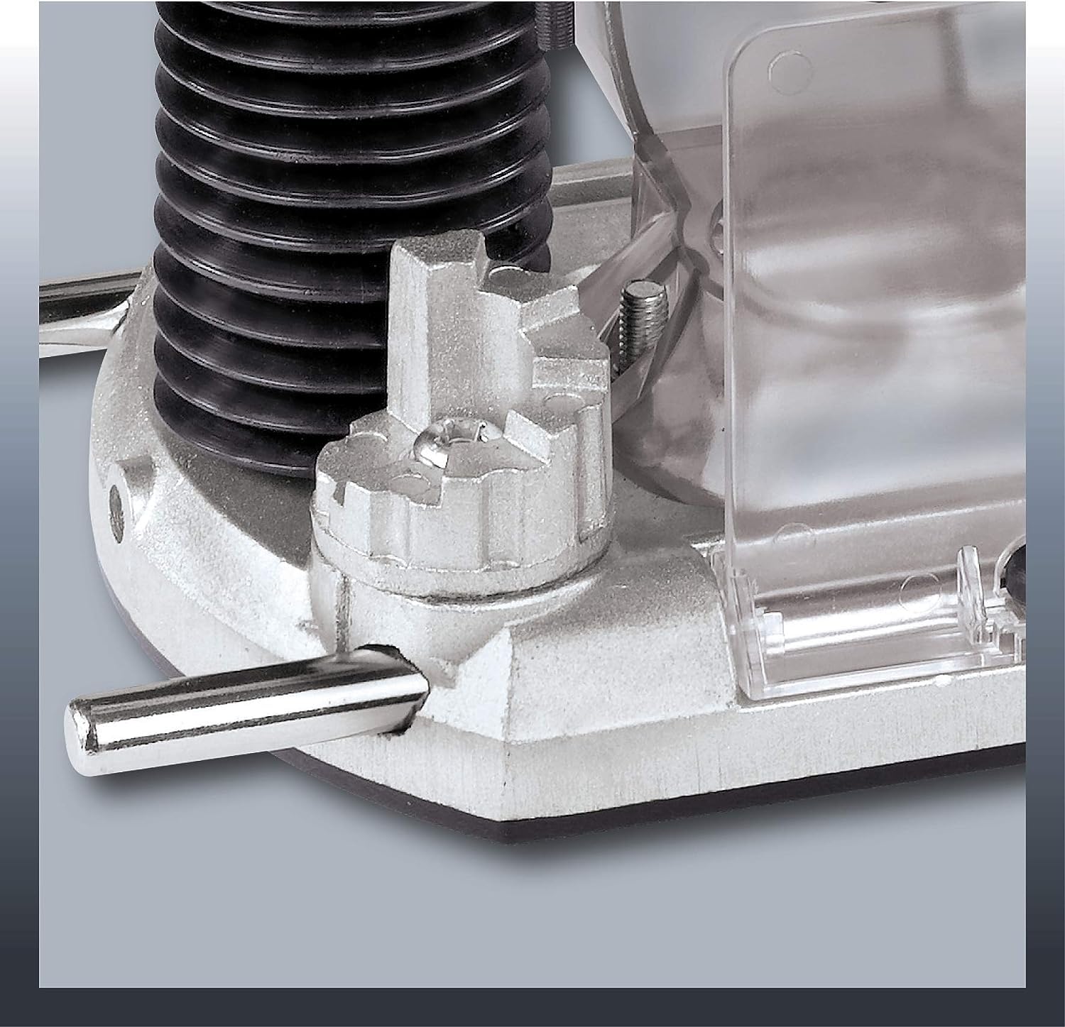 Einhell Fresadora eléctrica de cable - TC-RO 1155 E. 230 V, 1100 W, 4,7 Amperios, Ø 6 y 8 mm, control de velocidad, tope paralelo, adaptador de aspiración, incluidos accesorios
