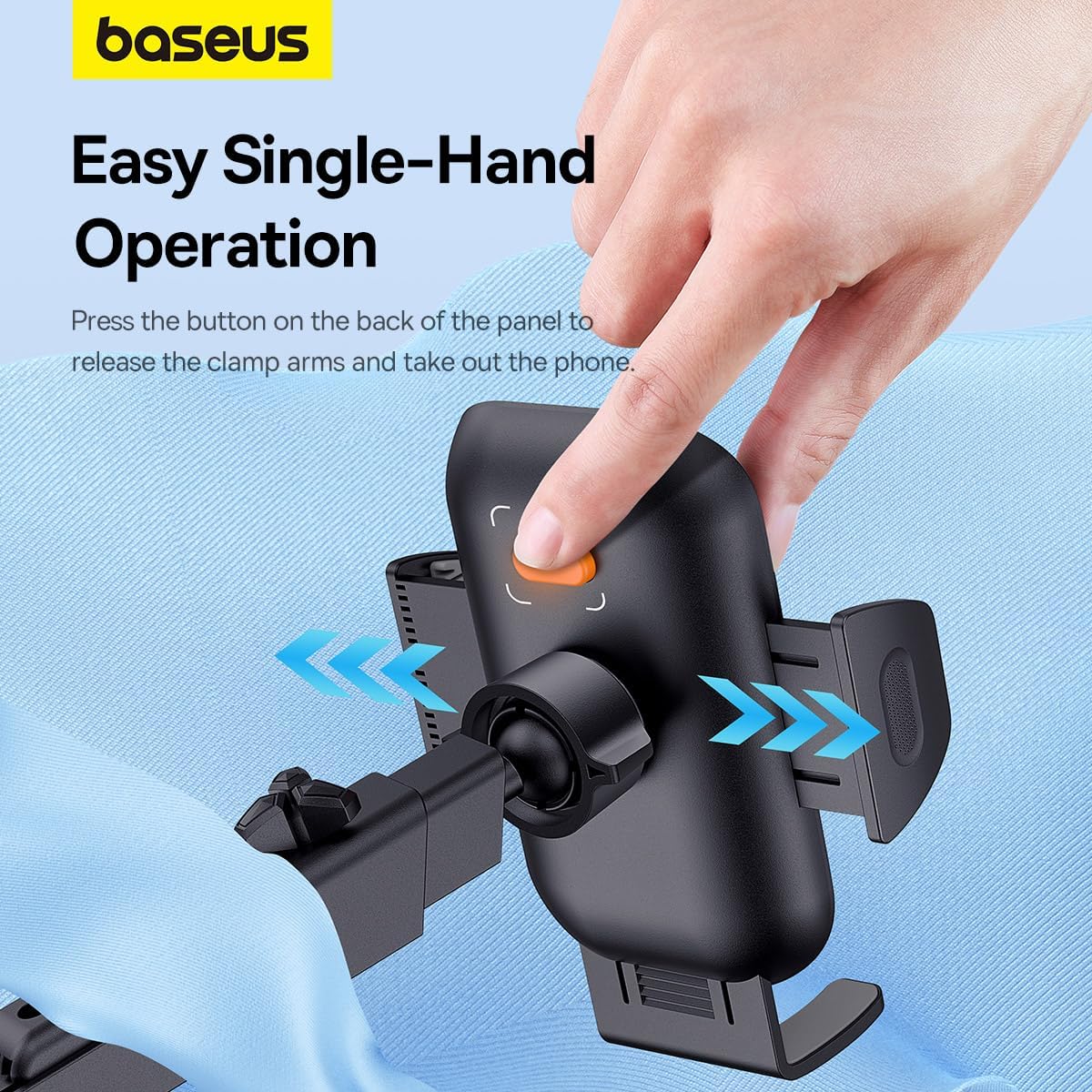 Baseus UltraControl Go Series Car Holder with adjustable design and tight adsorption features