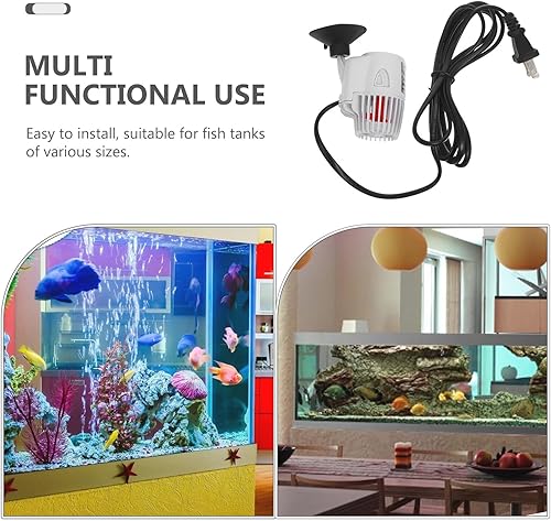 Miniatura 6 de Happyyami Wave Pump for Aquariums Electric Circulation Fish Tank Accessory US Plug Quiet Energy Efficient Aquarium Wave Maker Suitable for