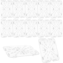 12Pack Acrylic Food Drain Trays Plastic Drain Shelf for 1/2 Size Food Pans