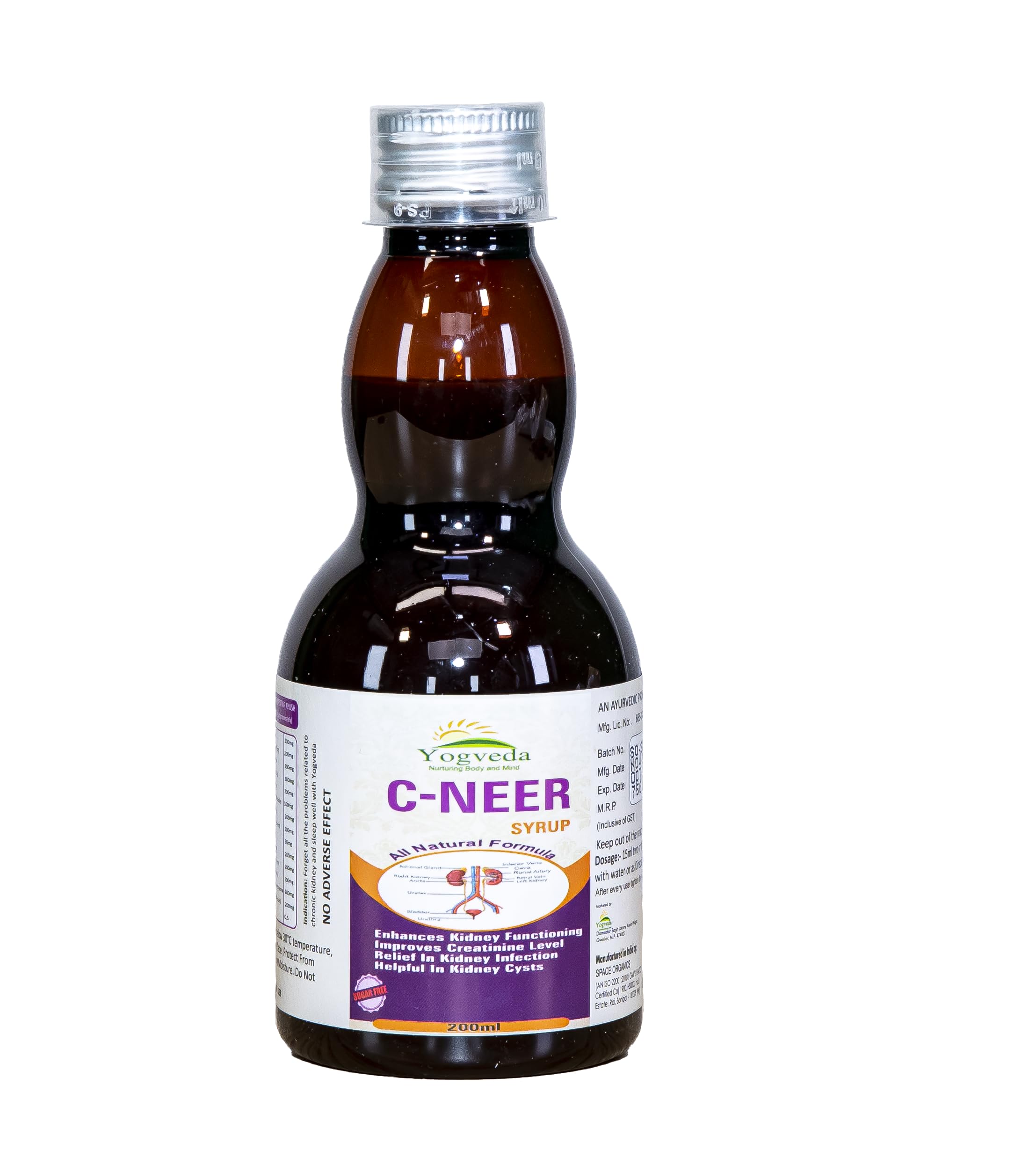 Yogveda C - Neer Syrup Kidney creatinine Formula Enhances (B0BYZMLS3S) Amazon Price History, Amazon Price Tracker
