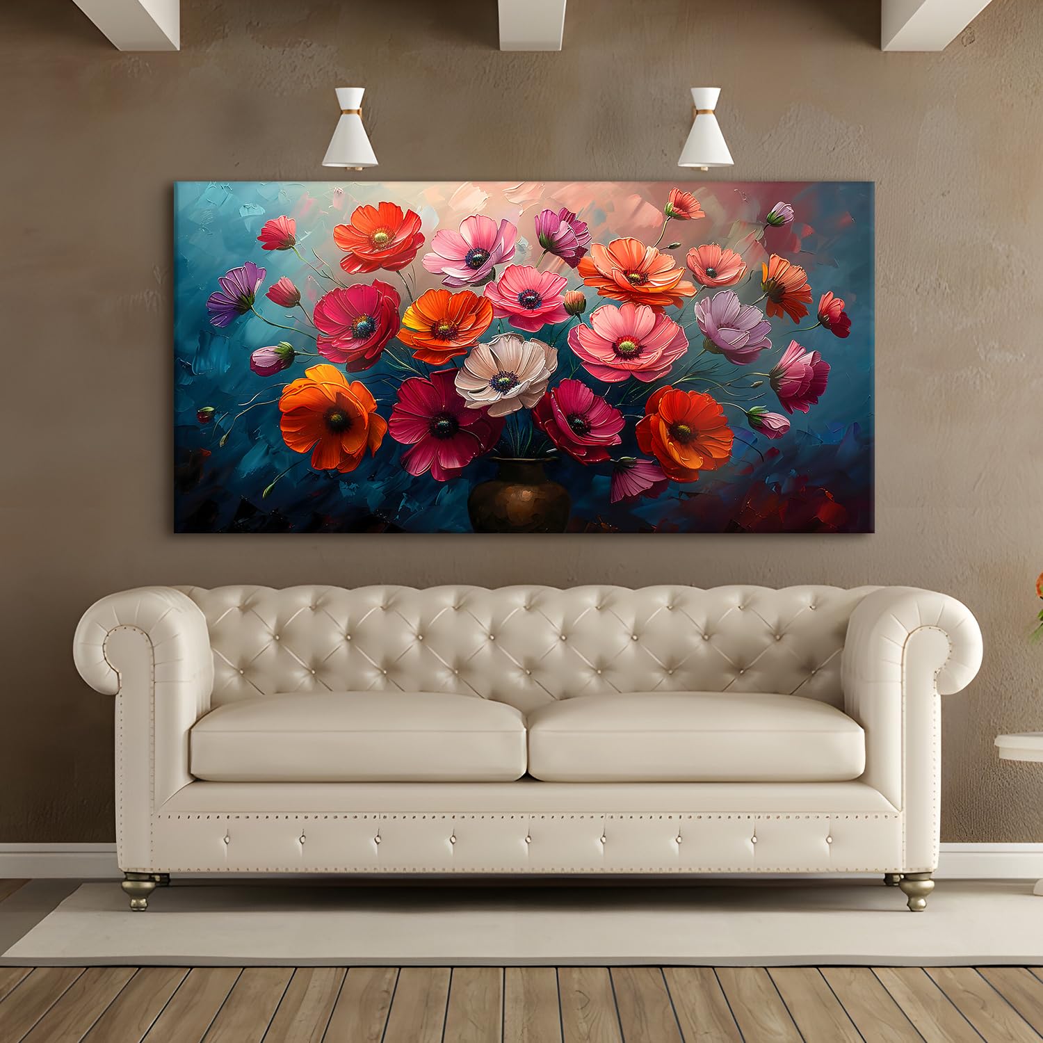 PAPER PLANE DESIGN Floral Wall Art Canvas Paintings. Living Room Wall Decor. Large Canvas Art Prints for Home Decor.Comes ready to Hang. 24 Inch X 48 Inch. (E, Wrapped Canvas) (B0D5VDDS97) Amazon Price History, Amazon Price Tracker
