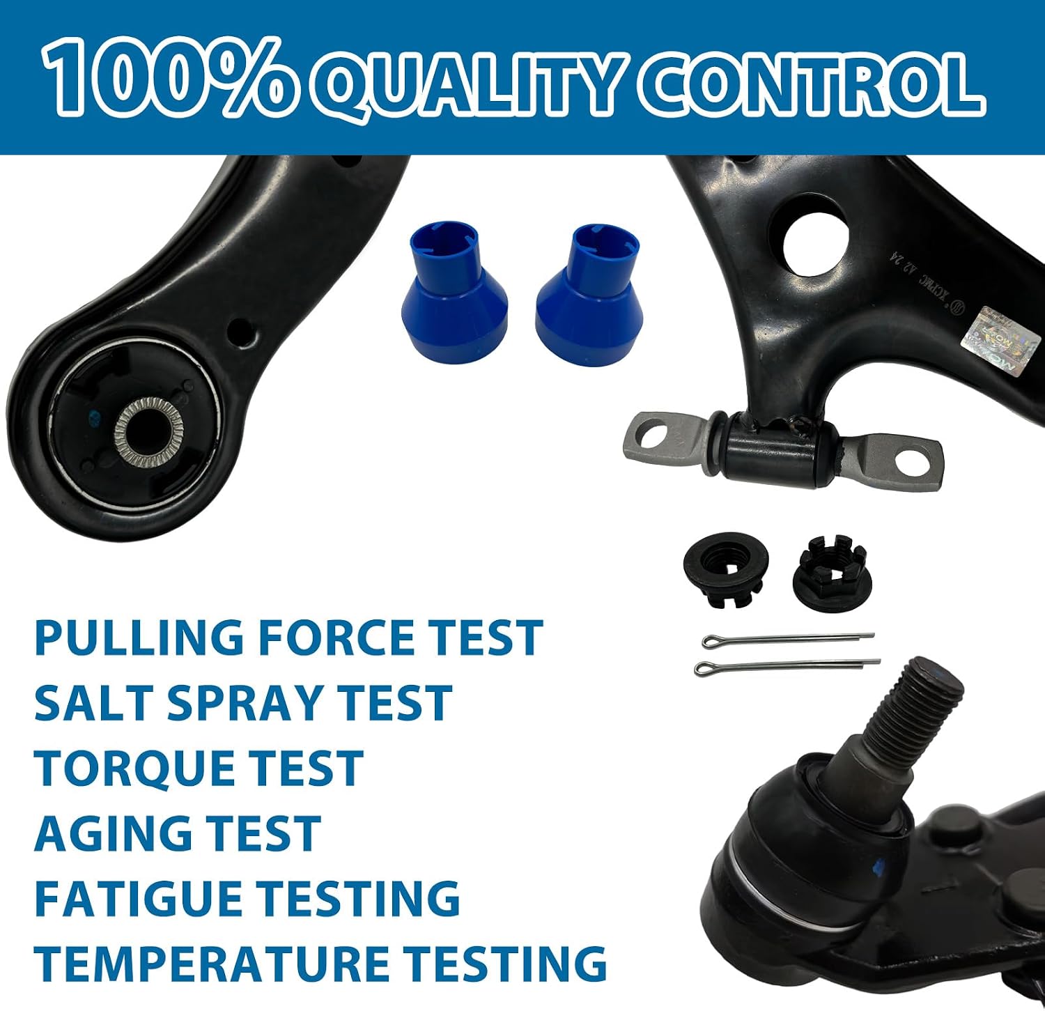 K620333 K620334 Front Lower Control Arm with Ball Joints, 2 Pcs Replacement for 02-06 Toyota Camry, 04-12 Highlander, Avalon, Solara, 02-09 Lexus RX350, ES330, RX400h