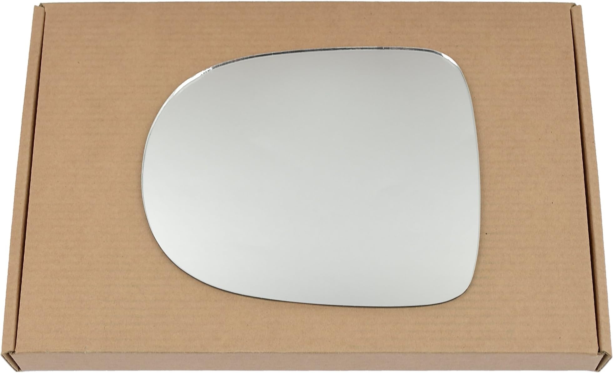 Wing Mirror Glass Left Compatible with Renault Clio 2009-2012 STICK-ON Passenger Near Side Convex