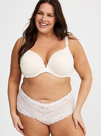 Torrid Women's Plus Size Perfect Coverage Lightly-Lined Smooth Front-Close Bra
