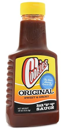 Cookies BBQ Original Barbecue Sauce, 18 Oz, Sweet Smoky Sauce for Grilling
