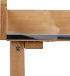 Outsunny Banc de potage extérieur, Table de poting en bois avec étagère de stockage, Plateau en métal, Crochets pour jardin, Patio, Balcon, Naturel