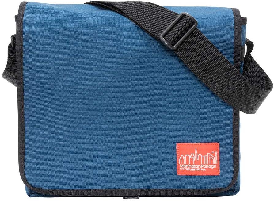 Manhattan Portage DJ Messenger Bag Fits 13" Laptop Water Resistant Zippered Compartment 1000D Cordura for Work College Travel