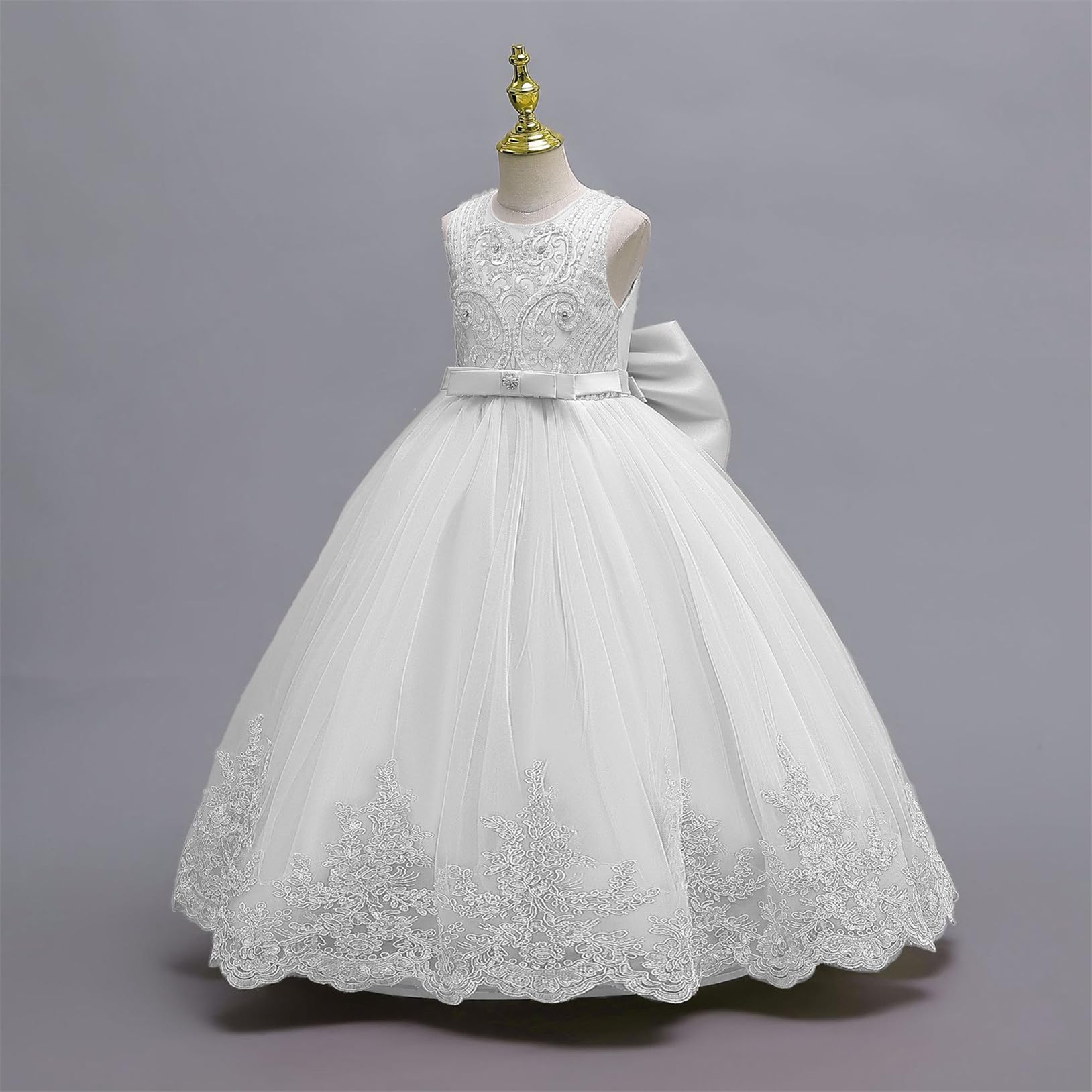 FStory&Winyee Mädchen Partykleid Tutu Rock Kleinkinder TüllKleider Baby Outfits Abendkleidung für Blumenmädchen Schule Tanzen Geschenk Weihnachten Strand Urlaub Geburtstag