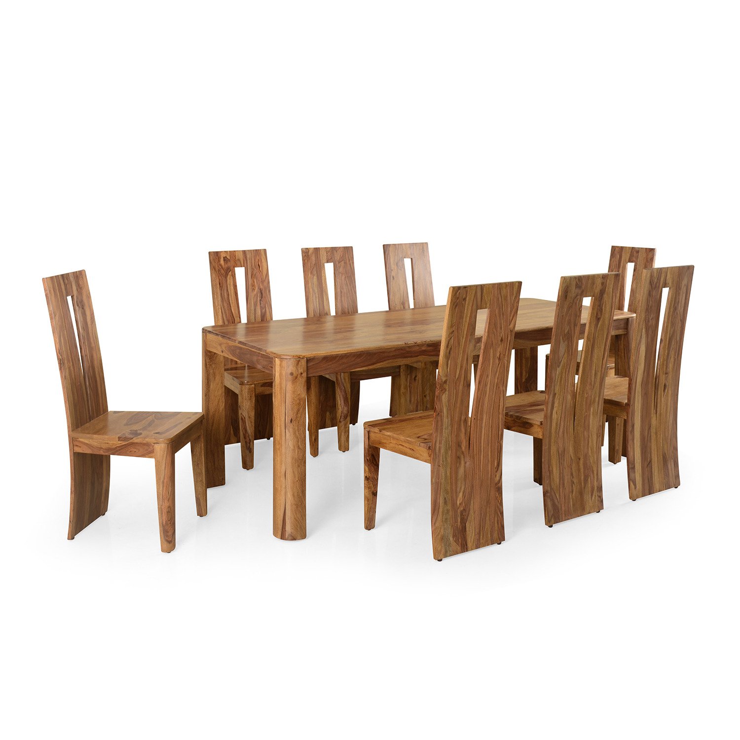 home by Nilkamal Granada FLDSGRANDKIT8SNWLT Eight Seater Dining Table ...