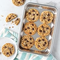 Vista 3 de Nordic Ware Naturals - Juego de bandejas de media hoja - Fabricado en EE. UU. Bandeja de aluminio de calidad comercial para hornear o asar, borde