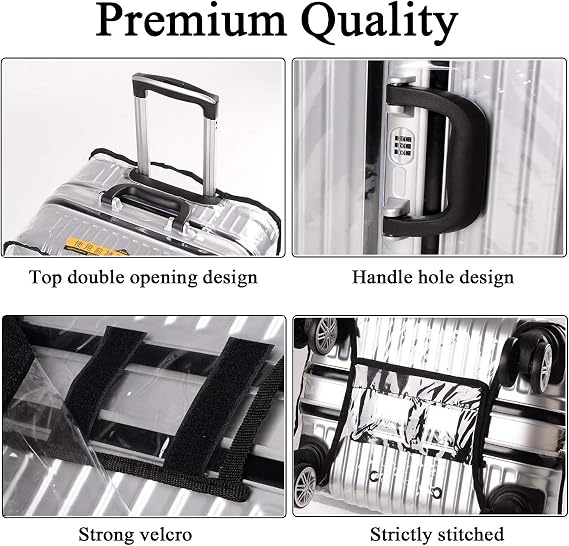 Transparent Suitcase Protector Cover 30 Inch