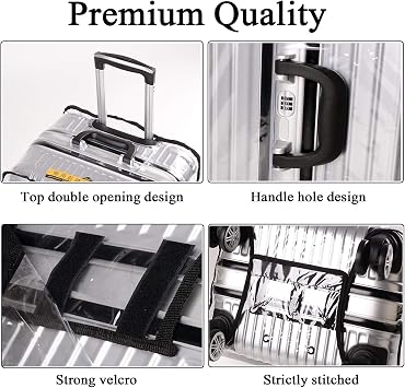 Transparent Suitcase Protector Cover 30 Inch