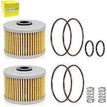 Oil Filter Kit Compatible with Kawasaki KX450F KFX450R KLX450R 2006-2015 2Pcs