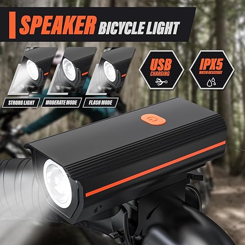 Miniatura 2 de Rechargeable Bike Lights, Ultra Bright Bike Lights for Night Riding, Road Mountain Bike Accessories for Kids Adults - Headlight with Tail Light