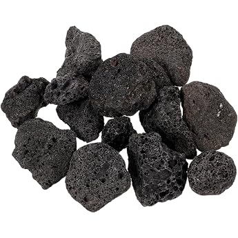 Housoutil Volcanic Stones for Aquariums 1 Pack Lava Rocks Aquarium Decoration Stones Pumice Plant Pot Rings Fixing Rings for Aquarium Decoration 2-4cm