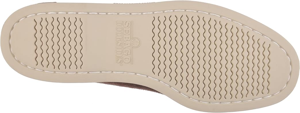 Sebago Men's Dan Boat Flesh Out Shoes - Classic Leather Boat Loafers, Handsewn Moccasin Design, Non-Marking Rubber Sole, Dark Brown - 7 Regular