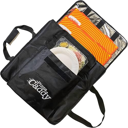 Miniatura 2 de Pizza Caddy - Bolsa de entrega de alimentos aislada de 20 x 20 x 6 pulgadas