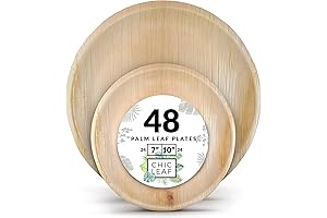 Palm Plates: Chic Eco-Friendly Disposable Bamboo Plates