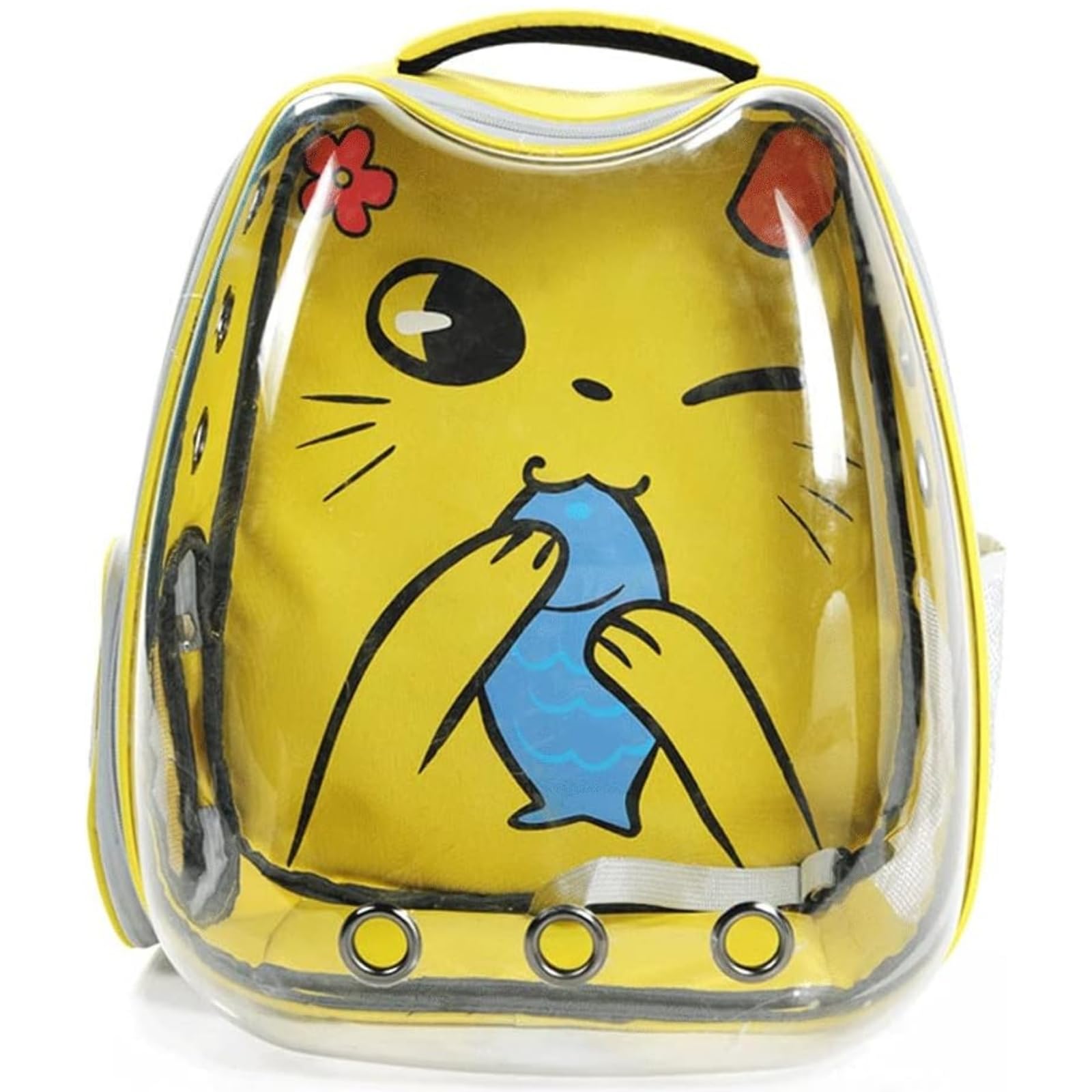 Emily Pets Cat Backpack Carrier Bag Space Capsule Backpack,Clear Multiple Air Vents Animals Bag, Space Capsule Airline-Approved Small Dog Cat and Kitten Backpack (Yellow) (B0CMH93NNN) Amazon Price History, Amazon Price Tracker